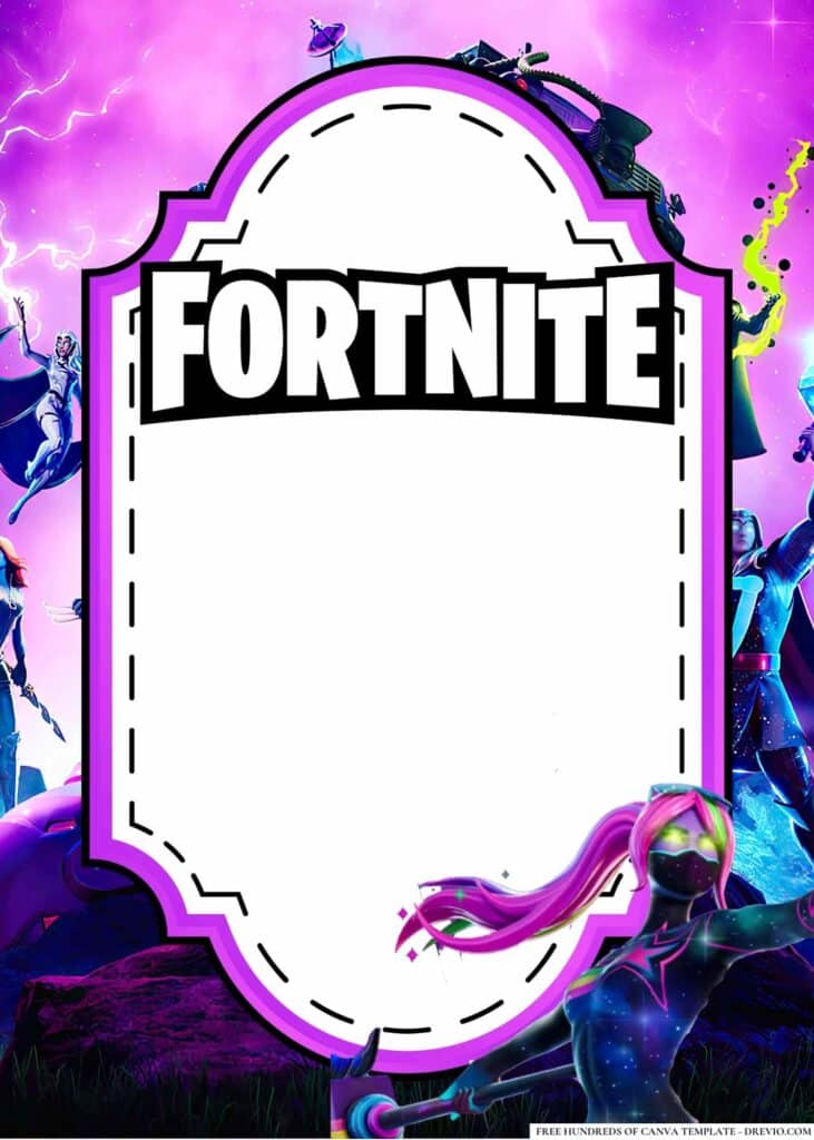 FREE Fortnite Birthday Canva Templates 10 1