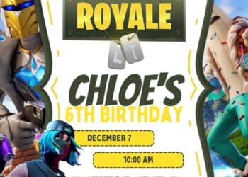 FREE Fortnite Birthday Invitations