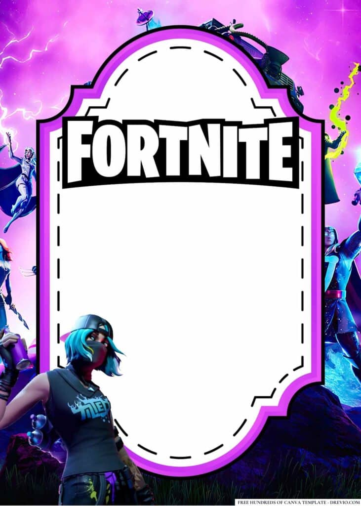 FREE Fortnite Birthday Canva Templates 14 1