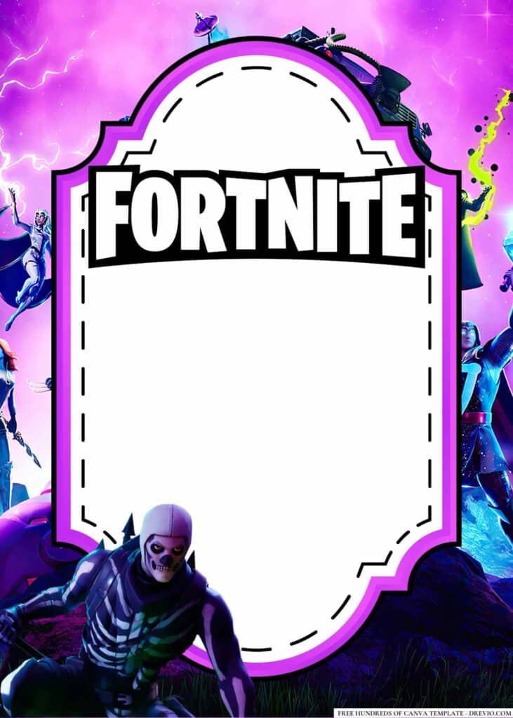 FREE Fortnite Birthday Canva Templates 2 1