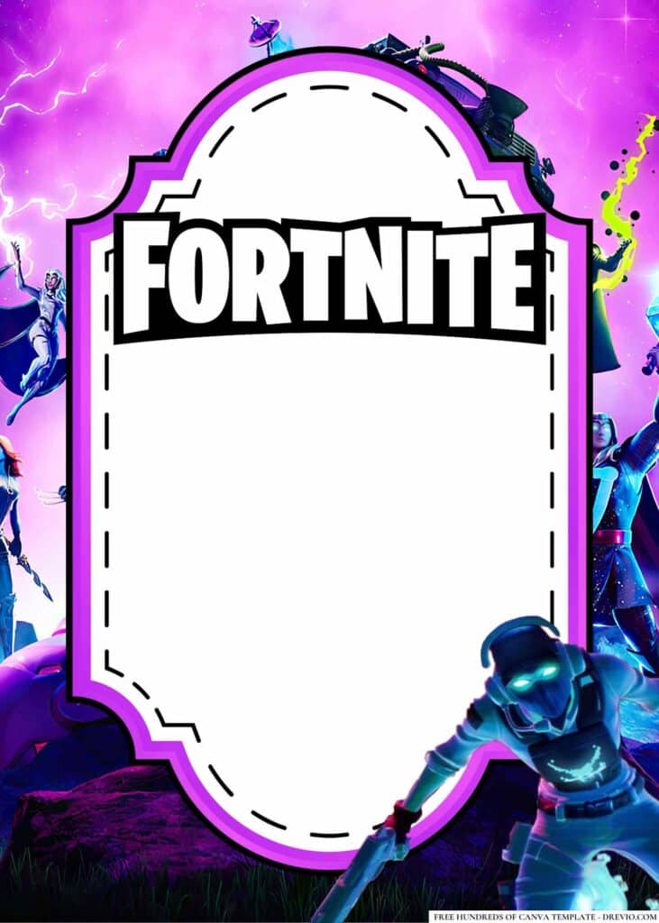 FREE Fortnite Birthday Canva Templates 6 1