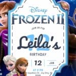 FREE Editable Frozen 2 Birthday Invitations