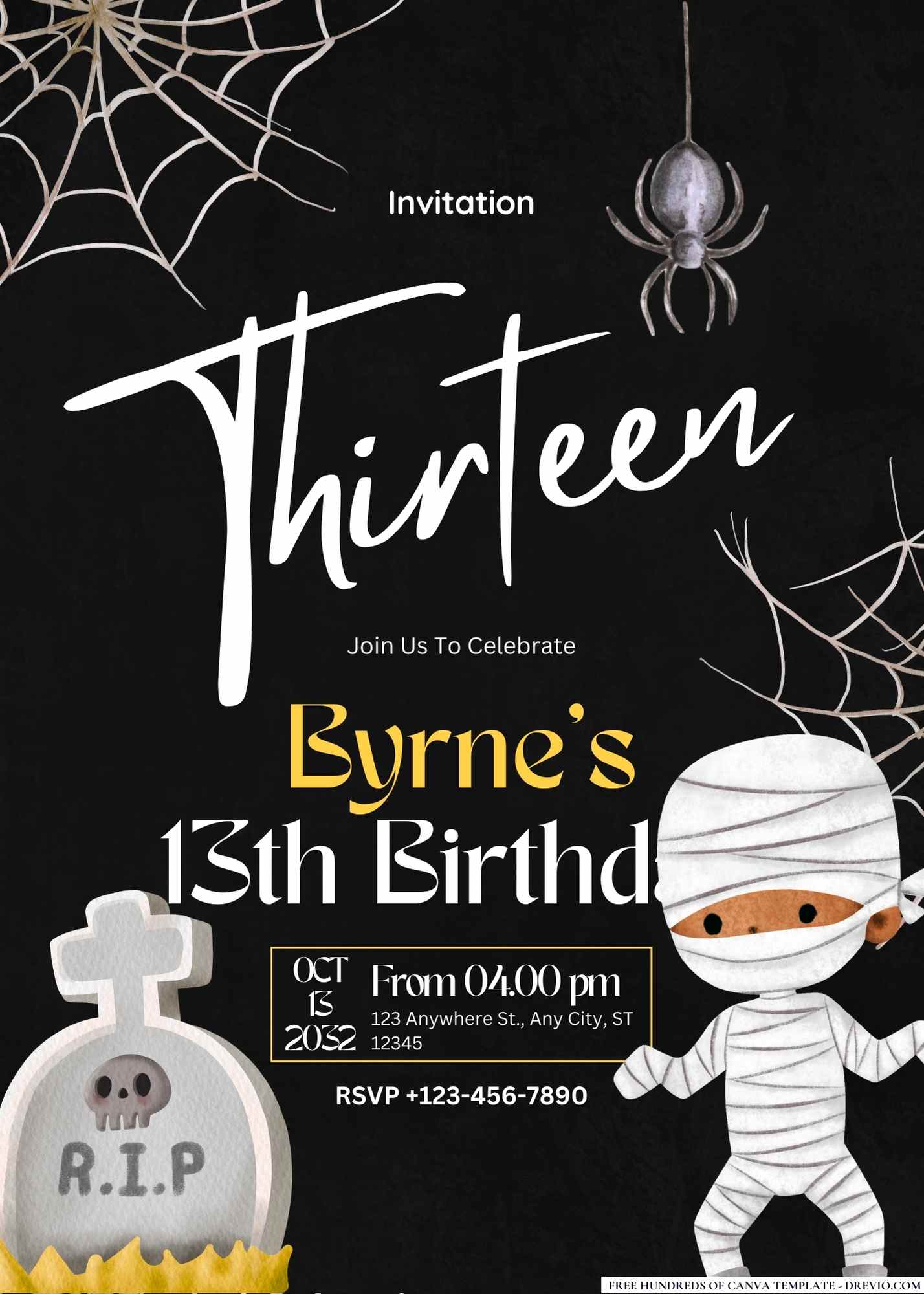 Free Halloween Birthday Invitation & Party Ideas