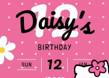 FREE Hello Kitty Birthday Invitations