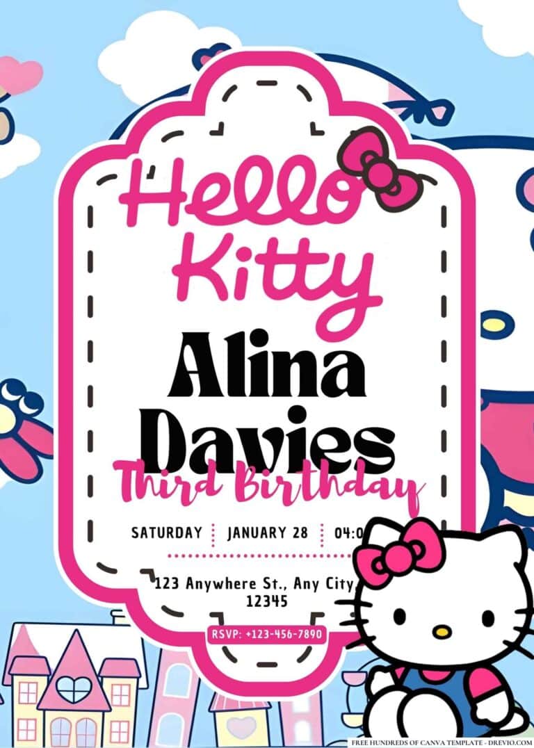 FREE Hello Kitty Invitations