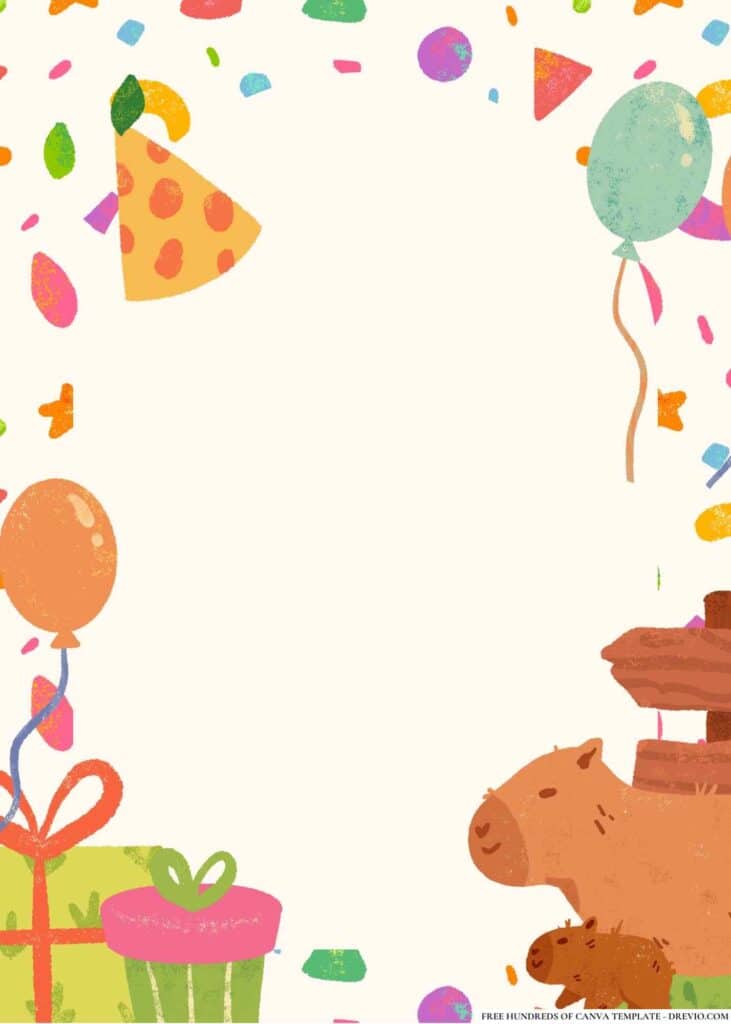 FREE Jungle Safari Birthday Canva Templates 10