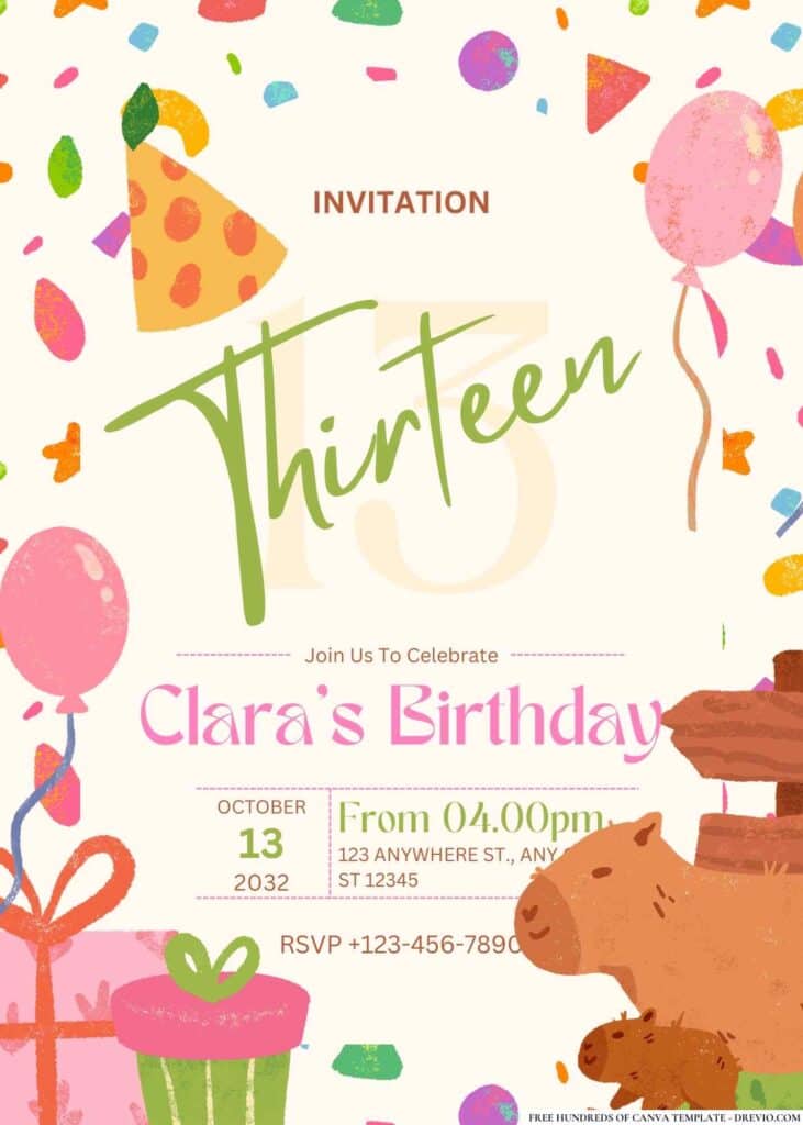 FREE Jungle Safari Birthday Invitations