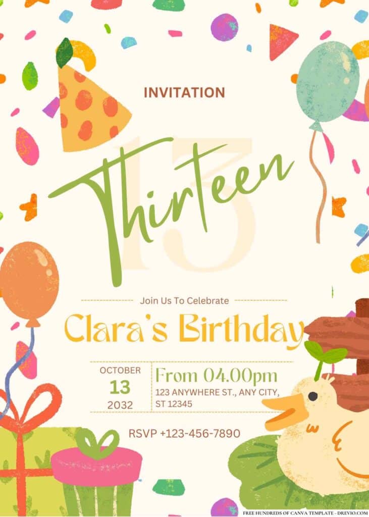 FREE Jungle Safari Birthday Invitations