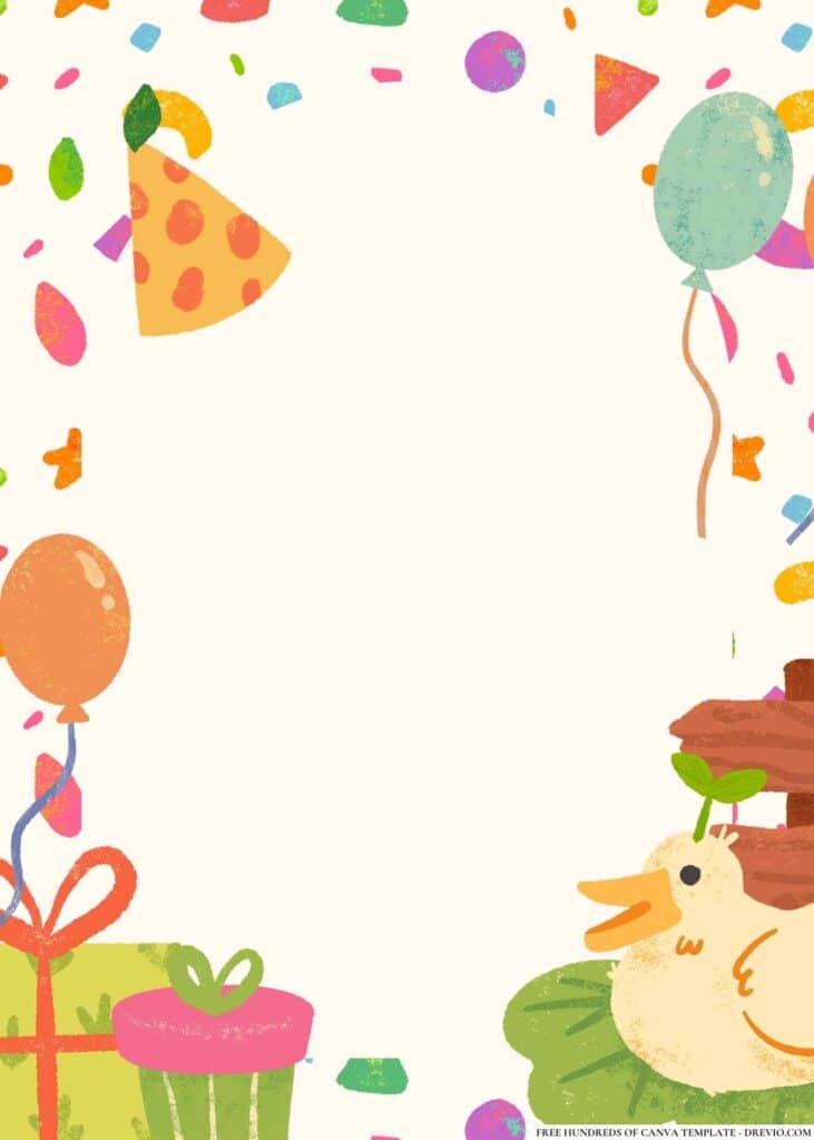 FREE Jungle Safari Birthday Canva Templates 6