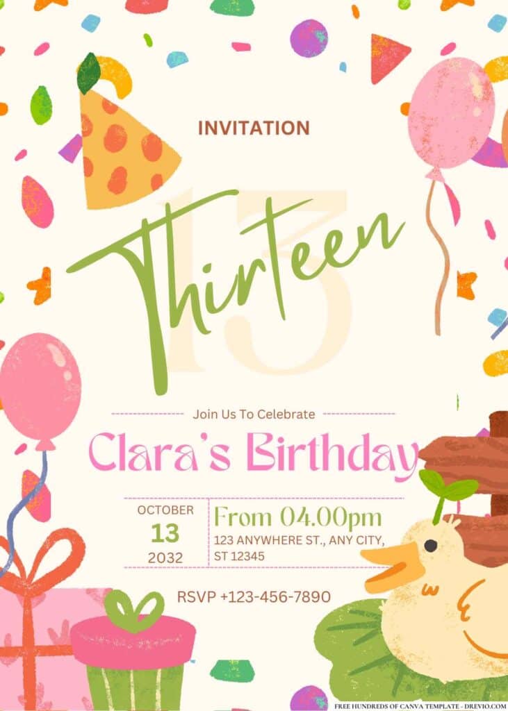 FREE Jungle Safari Birthday Invitations