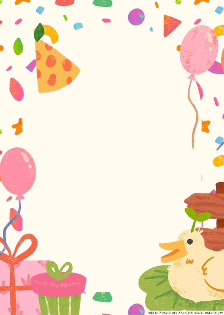 FREE Jungle Safari Birthday Canva Templates 8