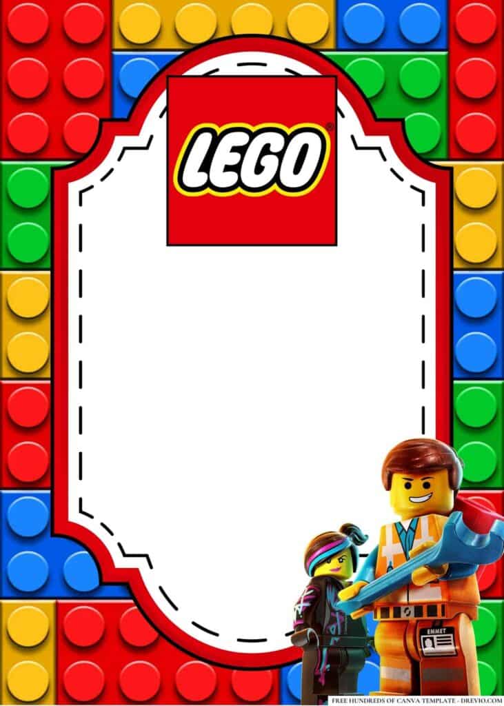 FREE Lego Birthday Canva Templates 10