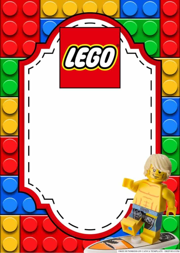 FREE Lego Birthday Canva Templates 18