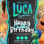 22+ Free Disney Luca Birthday Invitation Templates for the Ultimate Summer Party (Canva 2026)