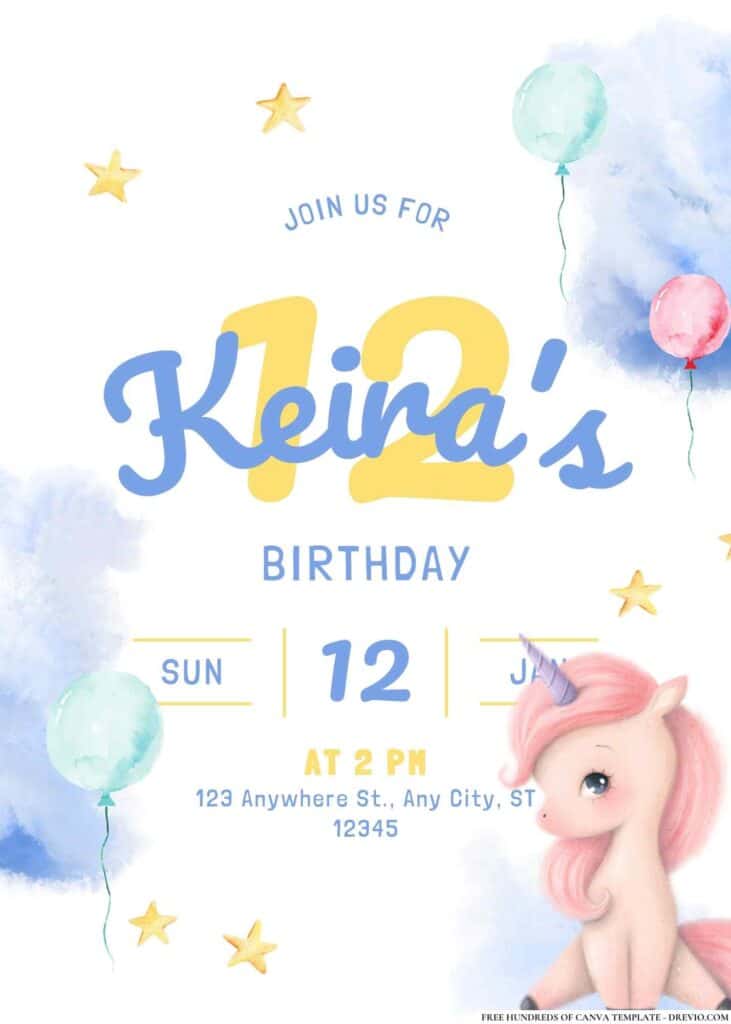 FREE My Little Pony Birthday Invitations