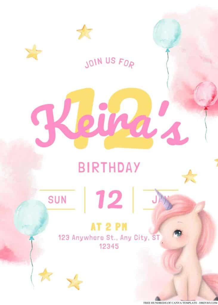 FREE My Little Pony Birthday Invitations