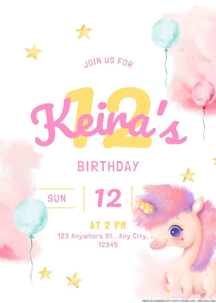 FREE My Little Pony Birthday Invitations