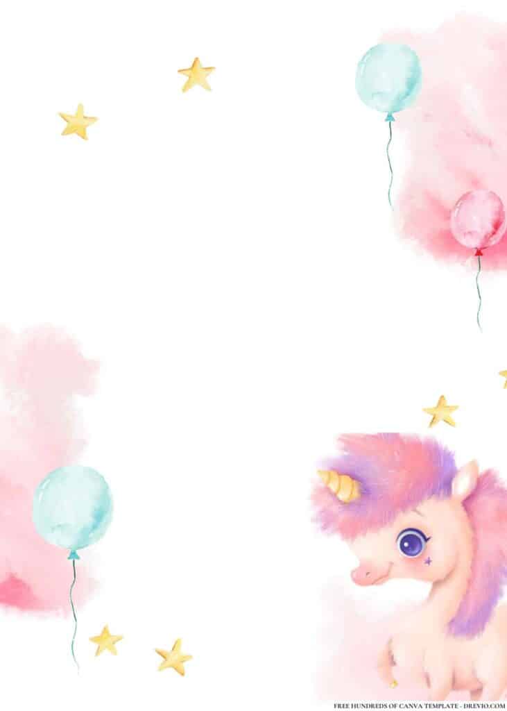 FREE My Little Pony Party Birthday Canva Templates 4