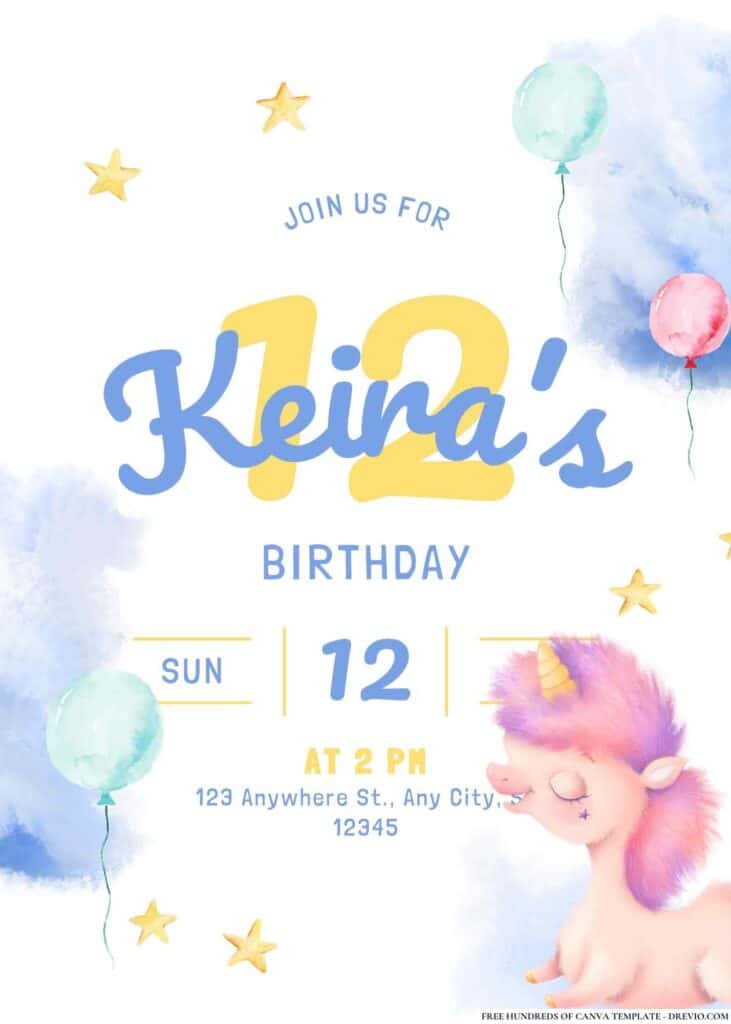 FREE My Little Pony Birthday Invitations