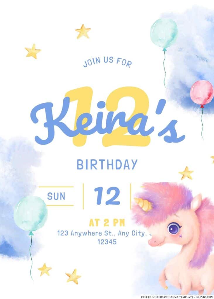 FREE My Little Pony Birthday Invitations