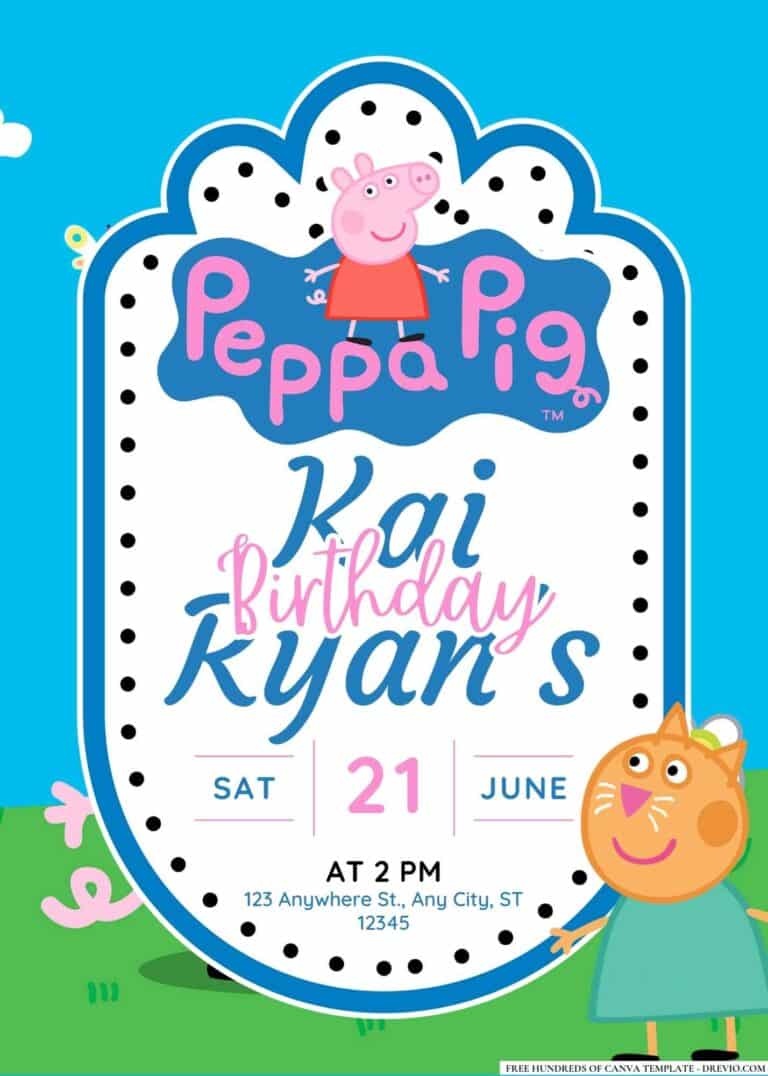 FREE Peppa Pig Birthday Invitations: