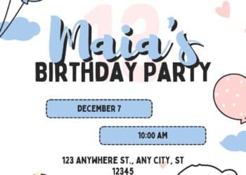 FREE Polar Birthday Invitations: