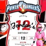 18+ Free Power Rangers Birthday Invitation Templates (Canva 2026 Update) You Need to See