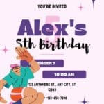 FREE Roller Skate Birthday Invitations