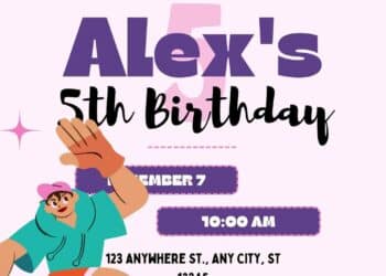 FREE Roller Skate Birthday Invitations