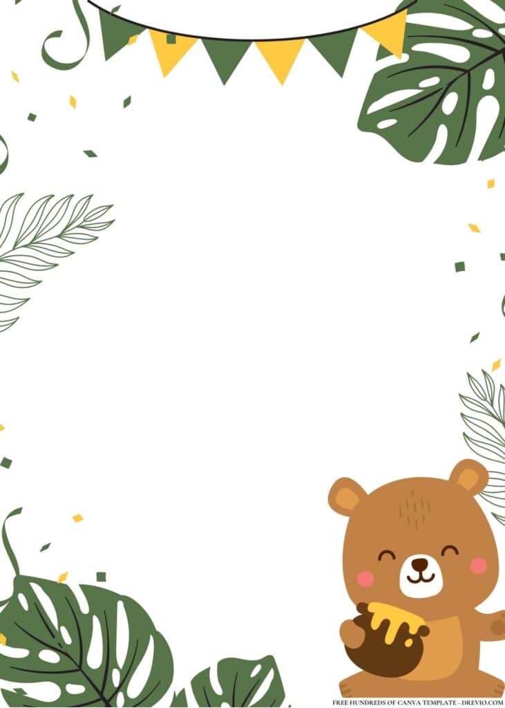 FREE Safari Birthday Canva Templates 10