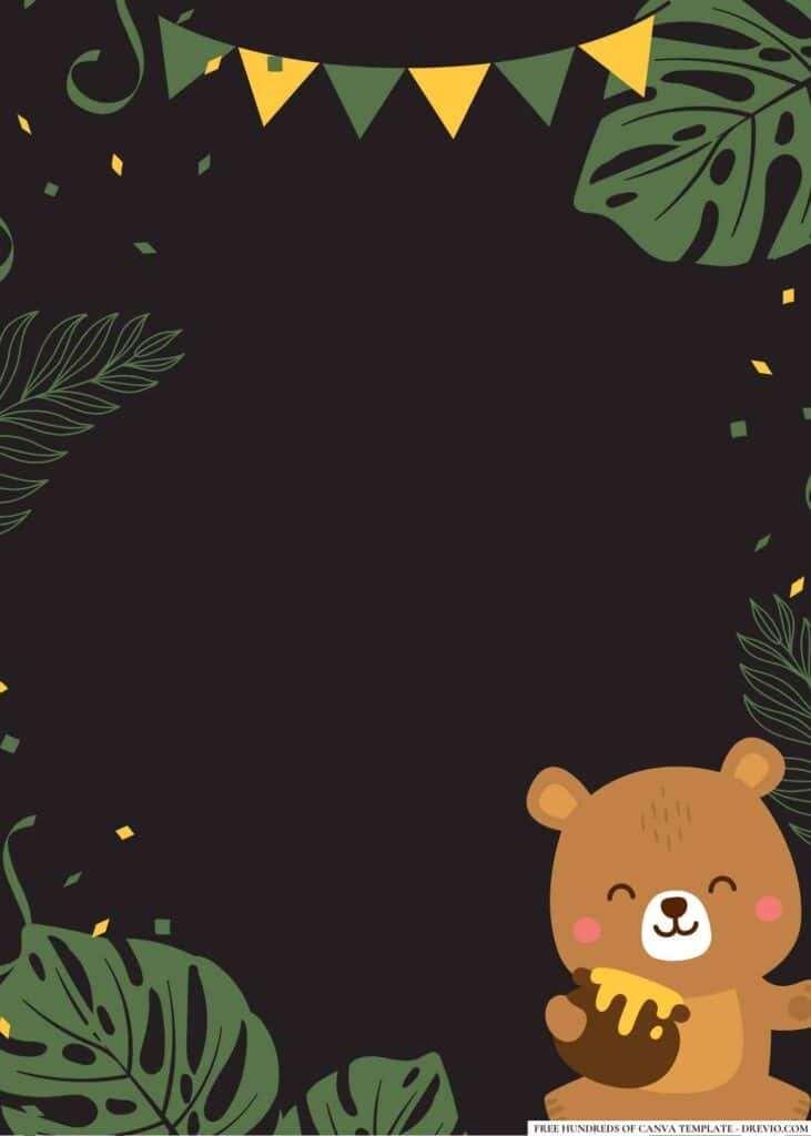 FREE Safari Birthday Canva Templates 12