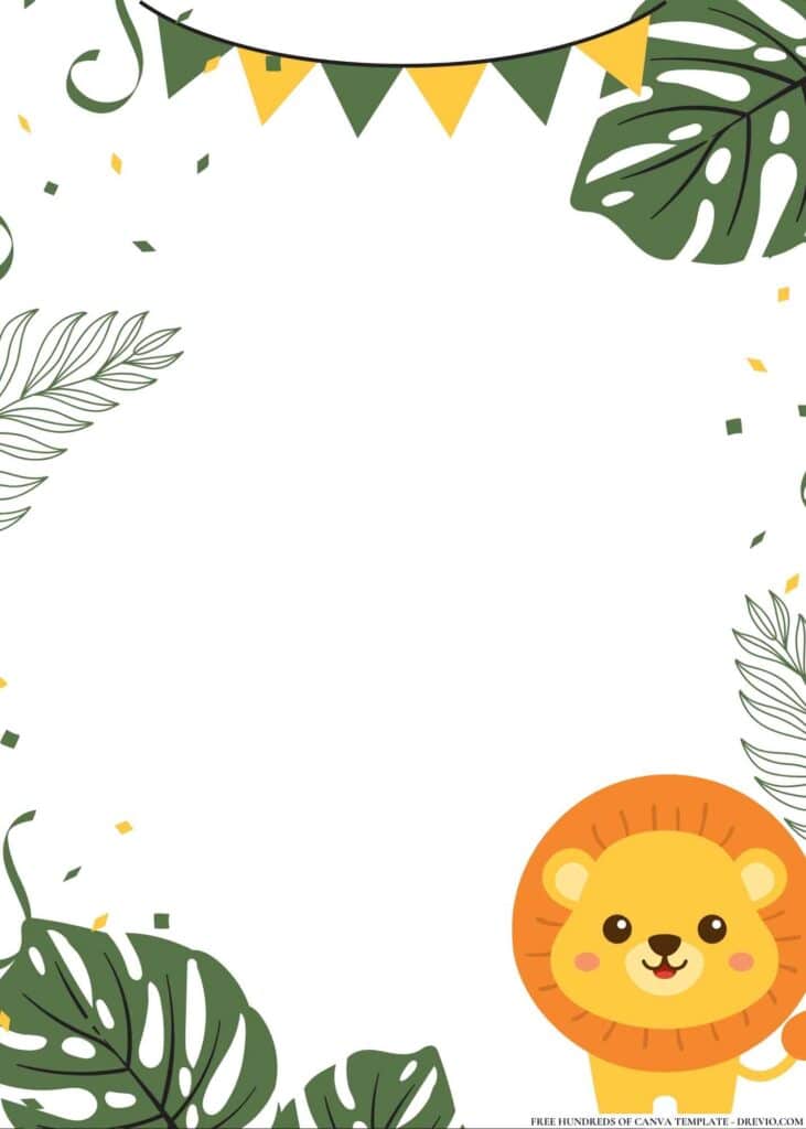 FREE Safari Birthday Canva Templates 2