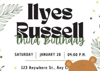 FREE Safari Birthday Invitations
