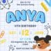 FREE Science Lab Adventure Birthday Canva Templates 9
