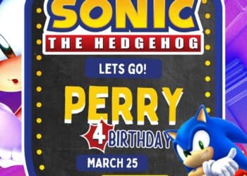 FREE Sonic Birthday Invitations