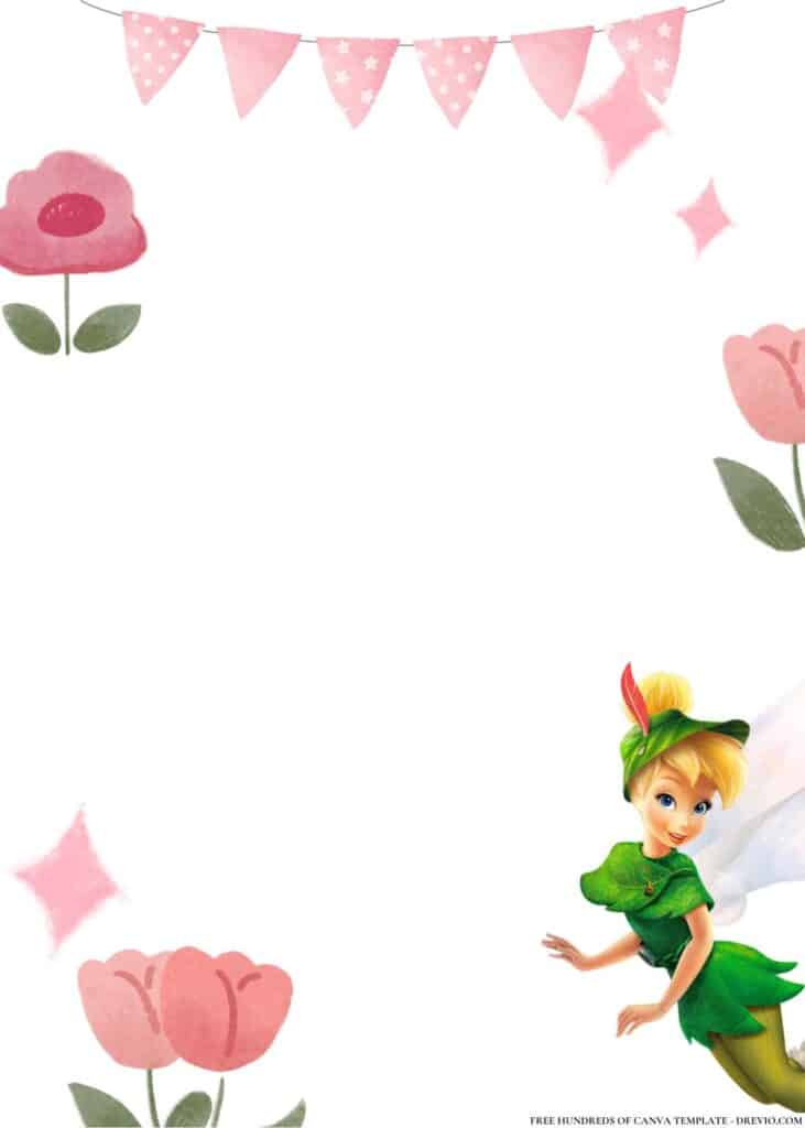 FREE Tinkerbell and Friends Birthday Canva Templates 12