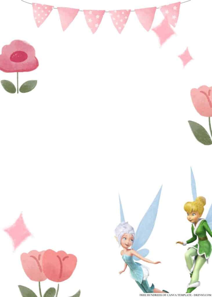 FREE Tinkerbell and Friends Birthday Canva Templates 16