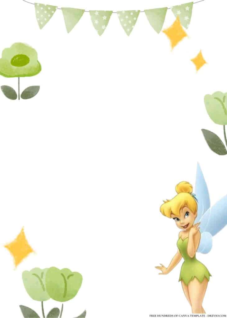FREE Tinkerbell and Friends Birthday Canva Templates 18