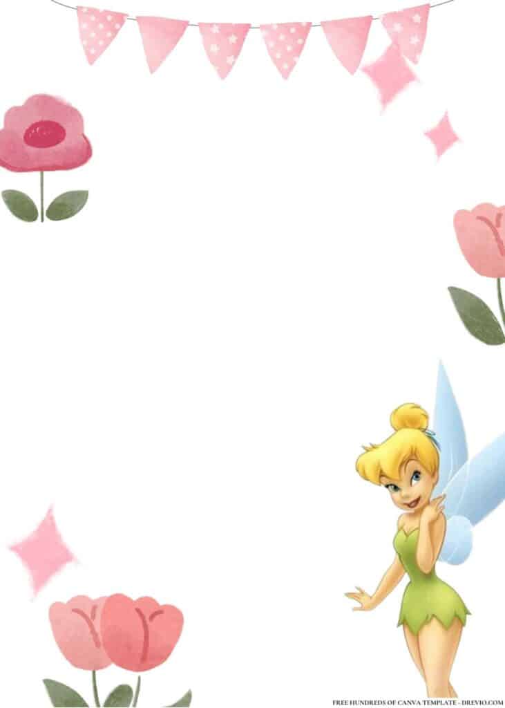 FREE Tinkerbell and Friends Birthday Canva Templates 20