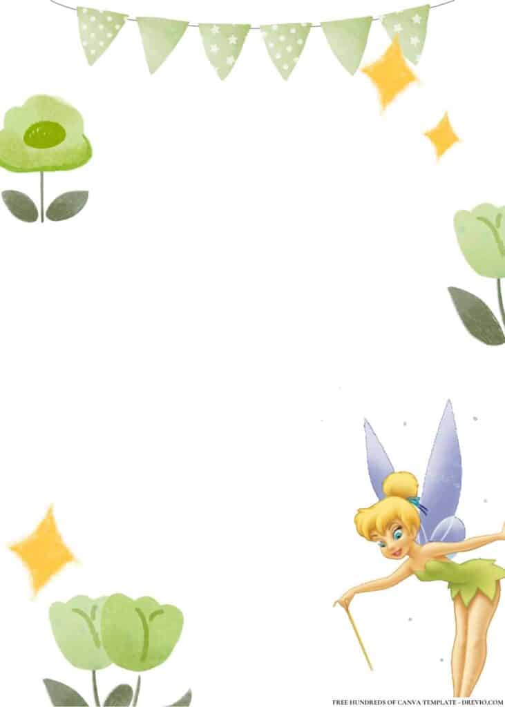 FREE Tinkerbell and Friends Birthday Canva Templates 22