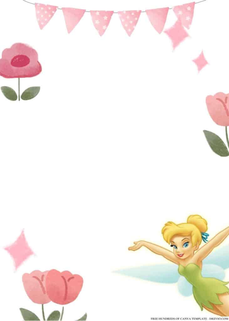 FREE Tinkerbell and Friends Birthday Canva Templates 4