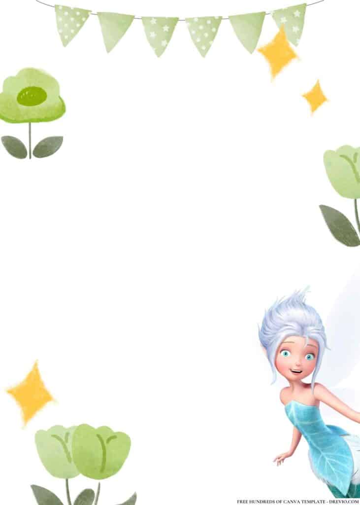 FREE Tinkerbell and Friends Birthday Canva Templates 6