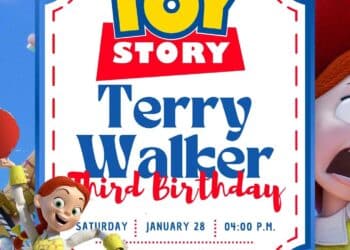 FREE Toy Story Birthday Invitations