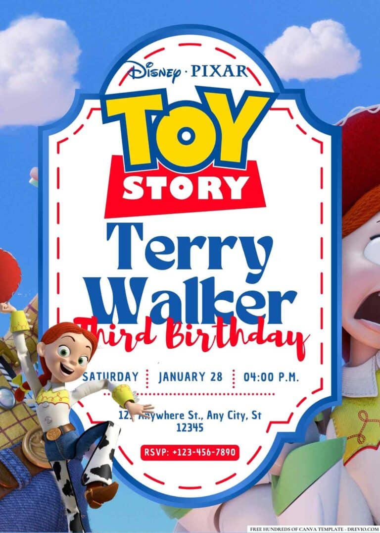 FREE Toy Story Birthday Invitations