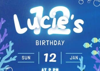 FREE Under the Sea Birthday Invitations