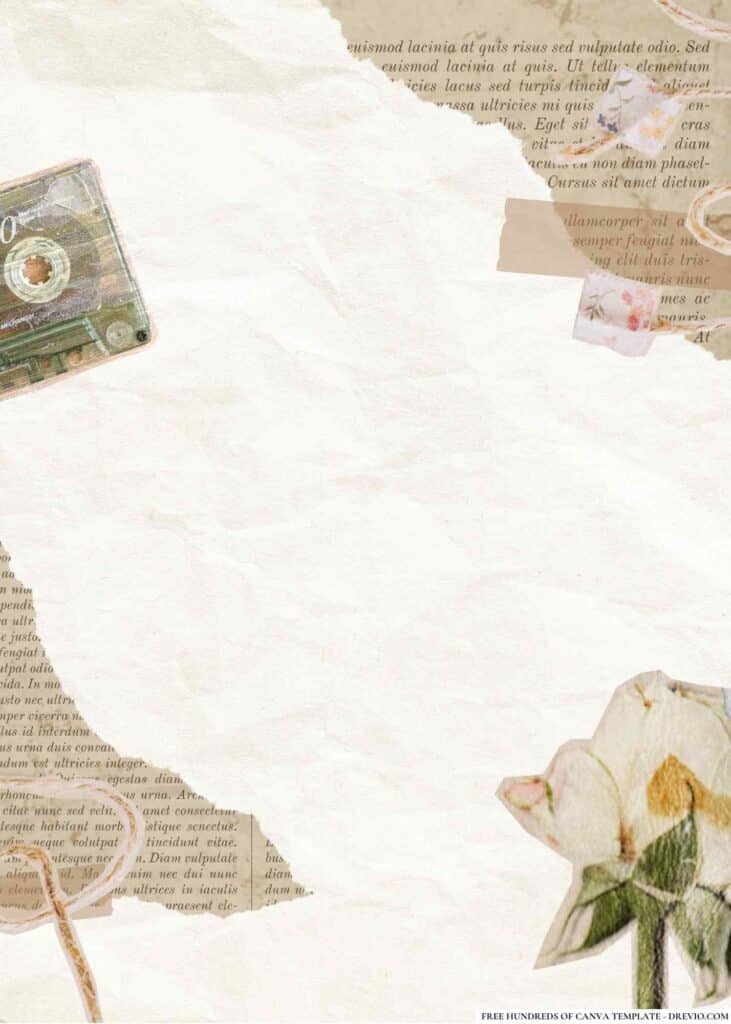 FREE Vintage Birthday Canva Templates 10