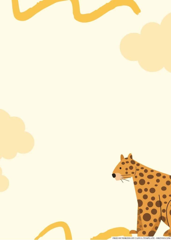 FREE Zoo Animals Birthday Canva Templates 10