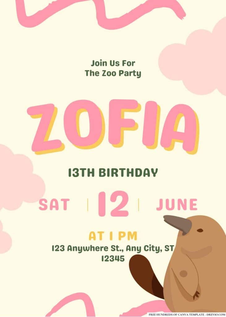 FREE Editable Emoji Birthday Invitations