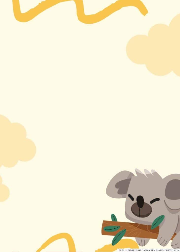 FREE Zoo Animals Birthday Canva Templates 2