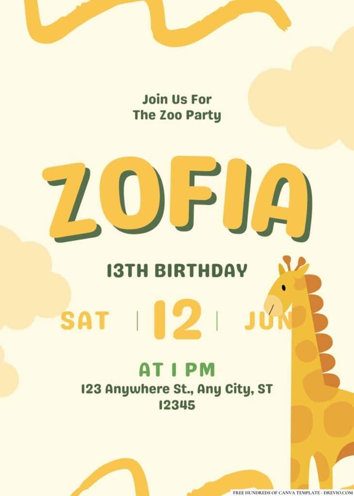 FREE Editable Emoji Birthday Invitations